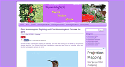 Desktop Screenshot of hummingbirdflowersfeedersnphotos.com